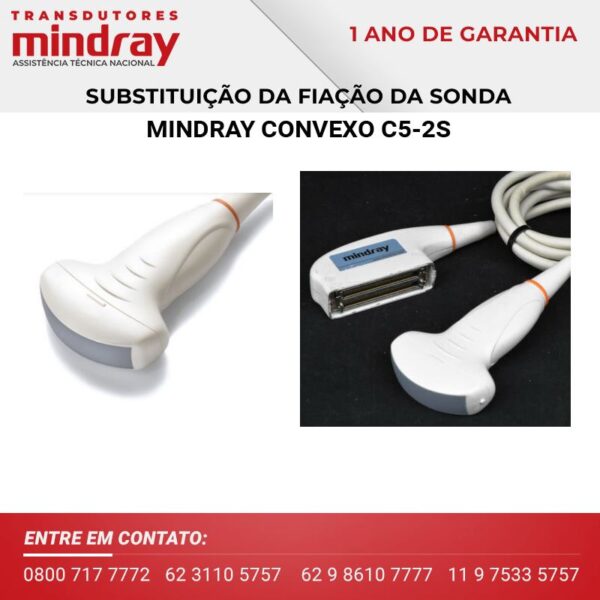 SubstituiÇÃo Da FiaÇÃo Da Sonda Mindray Convexo C5 2s Mindray Ultrassom Assistencia Tecnica 0335